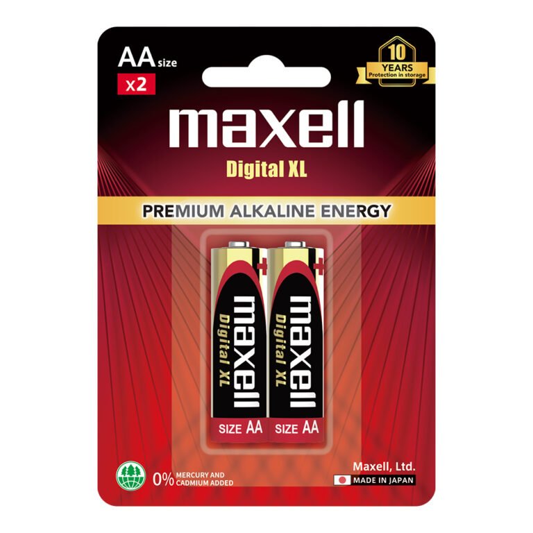 بطاريات ماكسيل Digital XL القلوية AA، عبوة قطعتين؛ الصورة توضيحية وقد تختلف العبوة