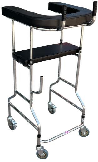 Four-wheel walker with arm supports, model DH04972 — Al Mohsen Medical