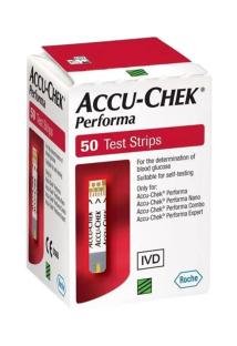 Accu-Chek Performa Blood Glucose Test Strips — 50 Count
