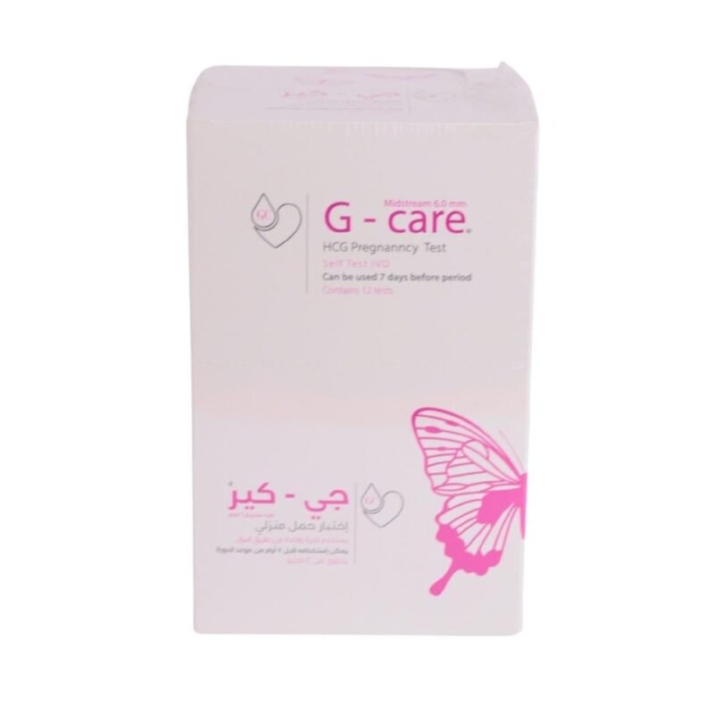 عبوة اختبار حمل G-Care بالقلم، الواجهة الأمامية