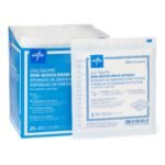 Medline Sterile Nonwoven Split Drain Sponges 4 × 4 in — NON256000 - Image 2