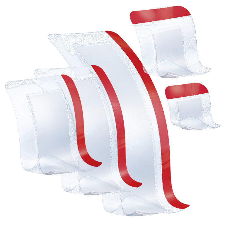 Leukomed T Plus transparent dressings with absorbent wound pads — product range