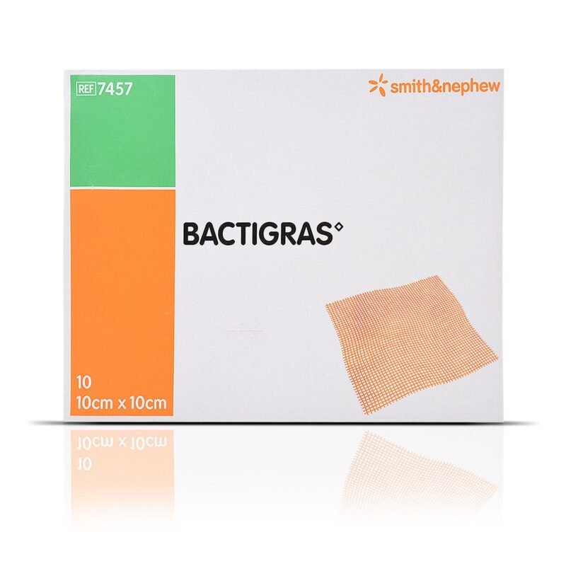 باكتيجراس Smith & Nephew مقاس 10×10 سم | BACTIGRAS 10×10 cm