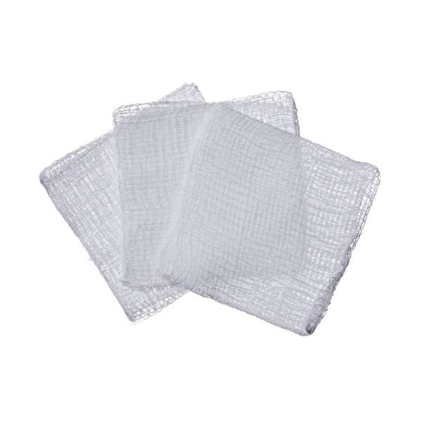 صورة فوتوغرافية لشاش طبي غير معقم بلا علامة تجارية ظاهرة | Non-sterile medical gauze reference photograph